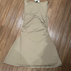 H&M Tan Sleeveless Mini Dress